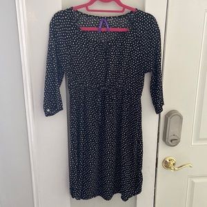 Polka dot maternity dress